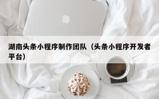 杭州湖南头条小程序制作团队（头条小程序开发者平台）